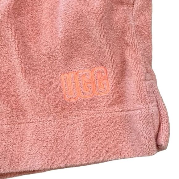 UGG ~ Women’s Orange pull on Terry Cloth Pull On shorts ~ size M ~ drawstring - Picture 4 of 10
